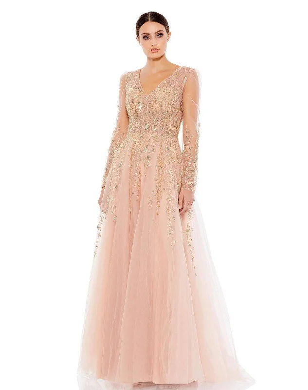 Wedding guest dresses with cold - shoulder ruffled sleeves and knee - length hemsMac Duggal Long Sleeve Formal Beaded Dress Sale Wedding guest dresses with cold - shoulder ruffled sleeves and knee - length hemsMac Duggal Long Sleeve Formal Beaded Dress Sale