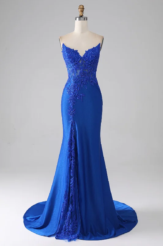Little black cocktail dresses with lace detailingRoyal Blue Mermaid Strapless Long Beaded Prom Dress With Appliques Little black cocktail dresses with lace detailingRoyal Blue Mermaid Strapless Long Beaded Prom Dress With Appliques