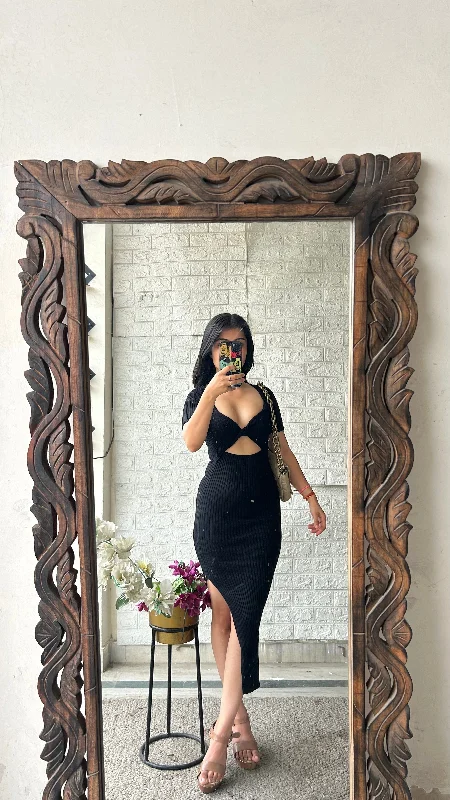 Bodycon dress in a geometric pattern​Sexy dress 28-30 bust/l:43