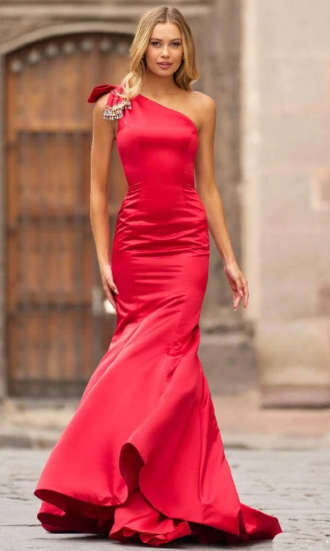 Lace - and - tulle wedding guest dresses with sweetheart necklinesSherri Hill 55380 - One Shoulder Prom Dress Lace - and - tulle wedding guest dresses with sweetheart necklinesSherri Hill 55380 - One Shoulder Prom Dress