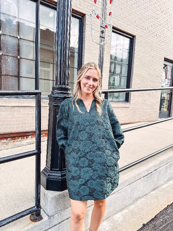 Party dresses with a handkerchief hem for a unique and flowing styleBoughs of Holly Floral Brocade Dress Party dresses with a handkerchief hem for a unique and flowing styleBoughs of Holly Floral Brocade Dress