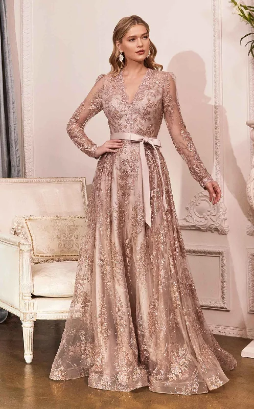 Prom dresses with pom - pom - decorated hems and cotton - blend fabrics for a playful and comfortable formal styleCinderella Divine CD233 Dress
