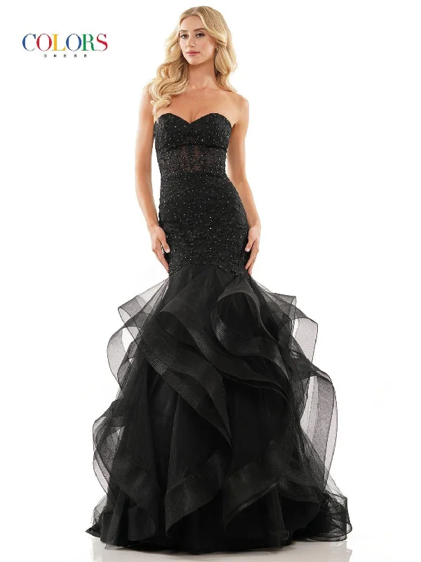 Bodycon dress with a flared skirt for a unique silhouetteColors 2998 Prom Long Strapless Mermaid Dress Bodycon dress with a flared skirt for a unique silhouetteColors 2998 Prom Long Strapless Mermaid Dress