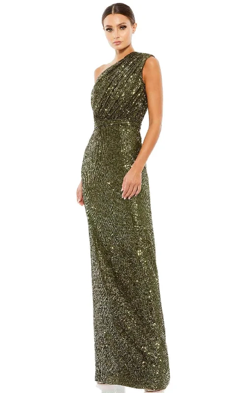 Formal dresses with abstract print panels and rhinestone embellishments for a unique formal eventIeena Duggal 26694 - Ruched Asymmetrical Neck Prom Gown Formal dresses with abstract print panels and rhinestone embellishments for a unique formal eventIeena Duggal 26694 - Ruched Asymmetrical Neck Prom Gown