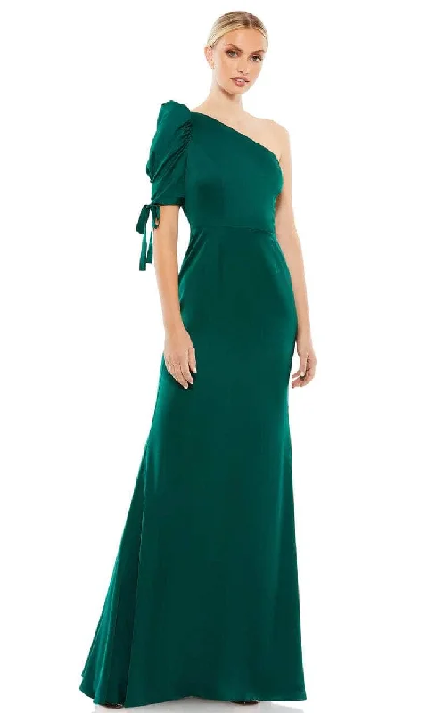 Prom dresses with metallic - colored fabrics and beaded embroidery for a glamorous promIeena Duggal 55632 - One Shoulder Sleeve Minimalist Gown Prom dresses with metallic - colored fabrics and beaded embroidery for a glamorous promIeena Duggal 55632 - One Shoulder Sleeve Minimalist Gown