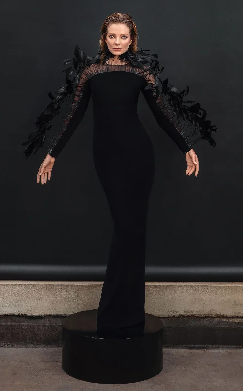 Prom dresses with tiered lace skirts and off - the - shoulder necklines for a feminine and elegant formal affairJean Louis Sabaji 60022 Dress Prom dresses with tiered lace skirts and off - the - shoulder necklines for a feminine and elegant formal affairJean Louis Sabaji 60022 Dress