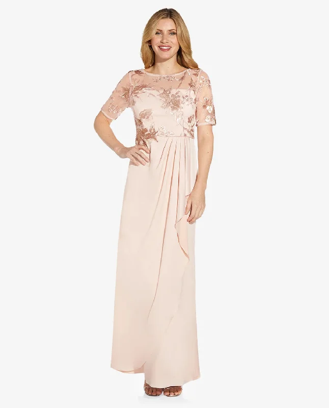 Party dresses with a geometric pattern for a contemporary lookAdrianna Papell AP1E209318 Jofil Blush 6 Sale Party dresses with a geometric pattern for a contemporary lookAdrianna Papell AP1E209318 Jofil Blush 6 Sale