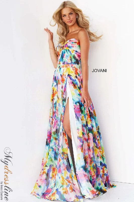 Formal dresses with pleated yokes and button - up fronts for a classic and refined lookJovani 05589 Formal dresses with pleated yokes and button - up fronts for a classic and refined lookJovani 05589