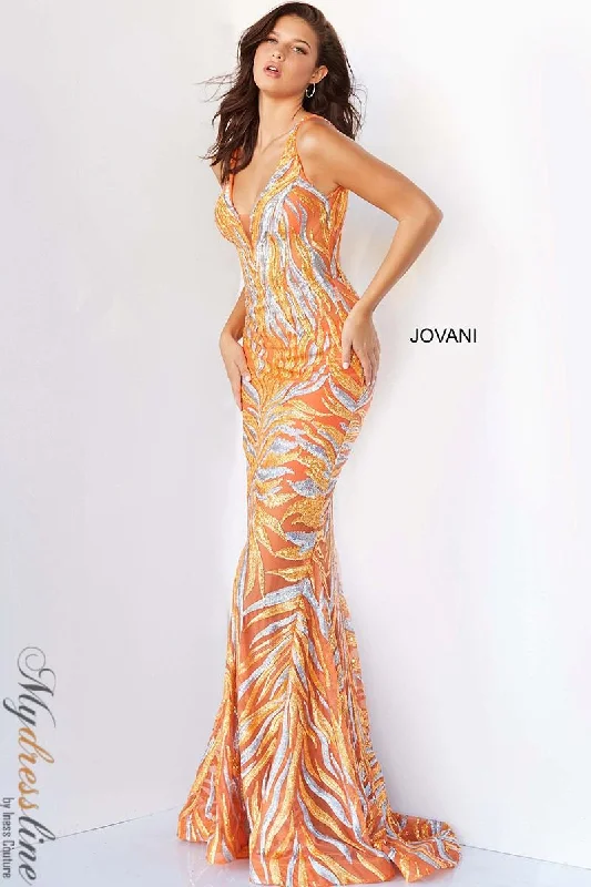 Strapless formal dresses with tulle skirts for a classic prom lookJovani 06153