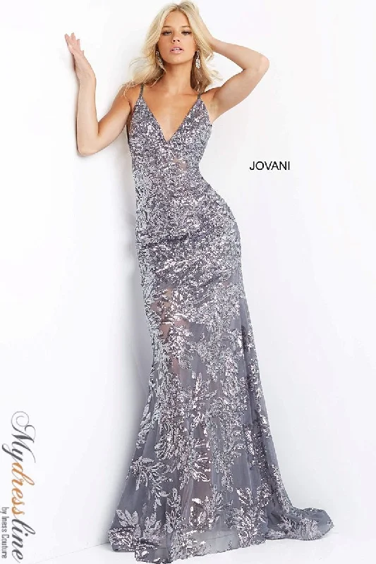 Prom dresses with keyhole backs and rhinestone - studded straps for a flirty lookJovani 06203 Prom dresses with keyhole backs and rhinestone - studded straps for a flirty lookJovani 06203