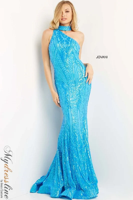 Strapless formal dresses with tulle skirts for a classic prom lookJovani 08338
