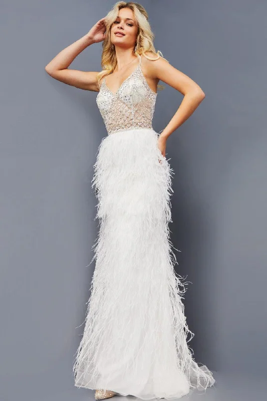 Mini bodycon dress for a night out on the townJovani 08525 Long Spaghetti Strap Feather Skirt Prom Dress Mini bodycon dress for a night out on the townJovani 08525 Long Spaghetti Strap Feather Skirt Prom Dress