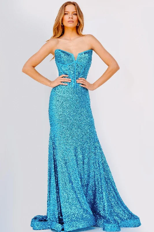Bodycon dress for a prom night​Jovani 23077 Long Strapless Mermaid Prom Gown