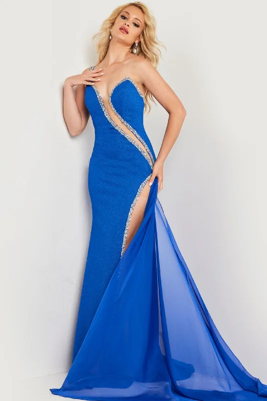 Party dresses with a paisley pattern for a bohemian - inspired lookJovani 36678 High Slit Fitted Long Formal Prom Dress Party dresses with a paisley pattern for a bohemian - inspired lookJovani 36678 High Slit Fitted Long Formal Prom Dress