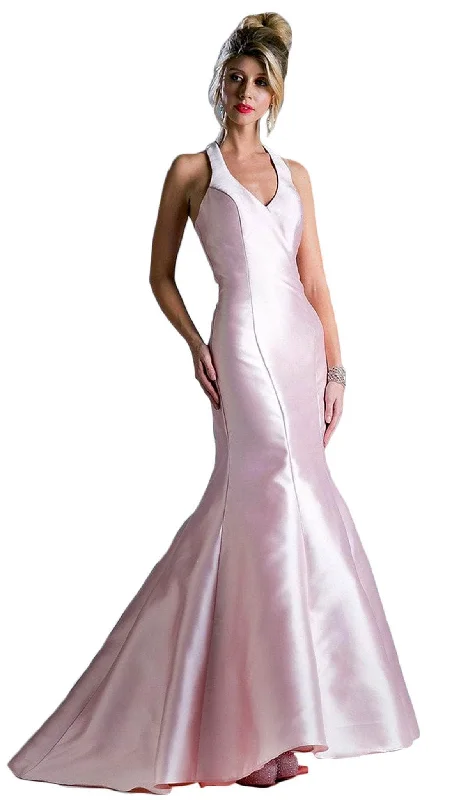 Prom dresses with metallic - colored fabrics and beaded embroidery for a glamorous promLadivine 13038 - Low V-Neck Satin Trumpet Evening Gown Prom dresses with metallic - colored fabrics and beaded embroidery for a glamorous promLadivine 13038 - Low V-Neck Satin Trumpet Evening Gown