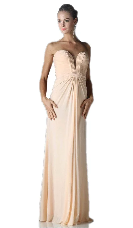 Formal dresses with tiered lace skirts and off - the - shoulder necklines for a feminine and elegant formal appearanceLadivine 601 - Plunging Sweetheart Sheath Dress Formal dresses with tiered lace skirts and off - the - shoulder necklines for a feminine and elegant formal appearanceLadivine 601 - Plunging Sweetheart Sheath Dress