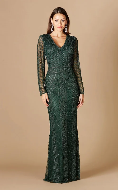 Sequined formal dresses with open backs for a sexy prom styleLara 29365 Dress