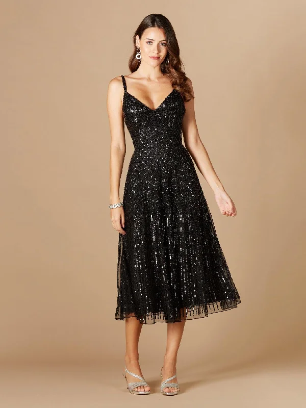 Bodycon dress for a bridal shower​Lara Dresses 29347 Sequin Long Midi Dress