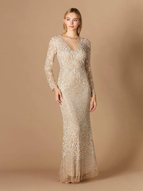 Bodycon dress with a zipper detailLara Dresses 29360 Fitted Long Sleeve Evening Gown Bodycon dress with a zipper detailLara Dresses 29360 Fitted Long Sleeve Evening Gown