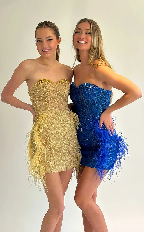 Party dresses with a detachable train for added versatility​Lucci Lu 4217 Dress