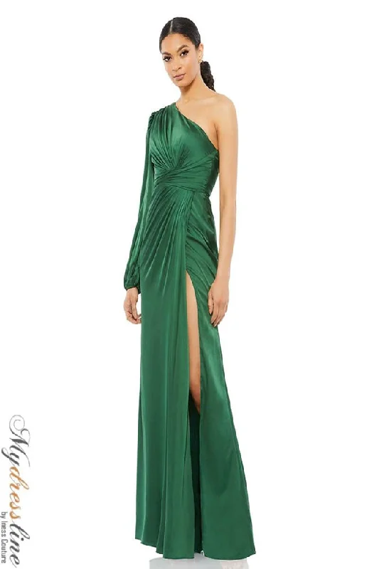 Formal dresses with pleated yokes and button - up fronts for a classic and refined lookMac Duggal 11251 Formal dresses with pleated yokes and button - up fronts for a classic and refined lookMac Duggal 11251