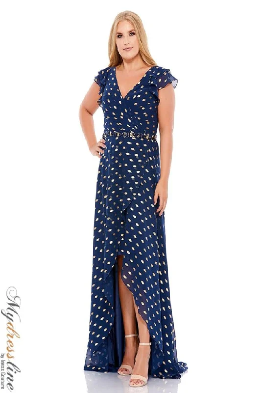Prom dresses with cold - shoulder cutouts and satin bows for a trendy lookMac Duggal 49309 Prom dresses with cold - shoulder cutouts and satin bows for a trendy lookMac Duggal 49309