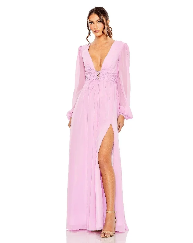 Bodycon dress for a business networking eventMac Duggal 55871 Long Sleeve Formal Chiffon Dress Bodycon dress for a business networking eventMac Duggal 55871 Long Sleeve Formal Chiffon Dress
