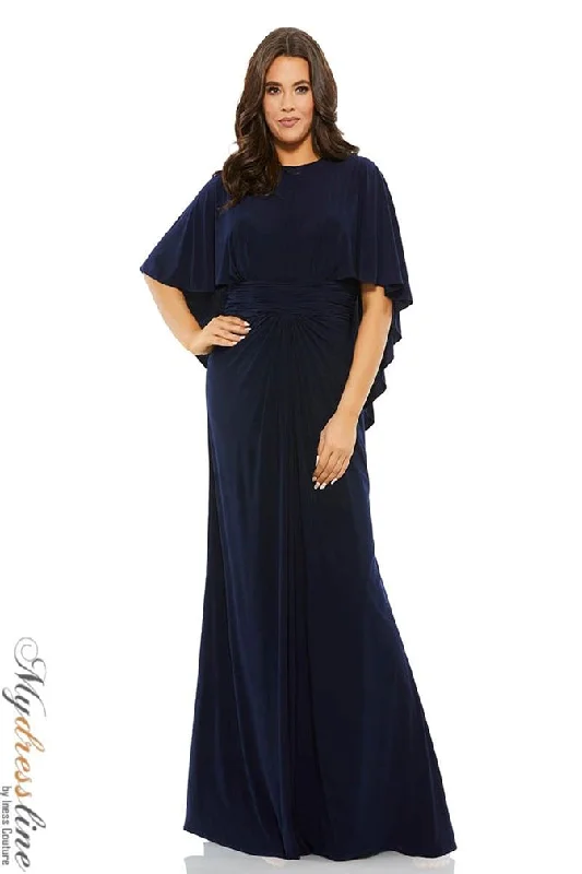 Long - train formal dresses in chiffon for a dramatic prom entranceMac Duggal 67929
