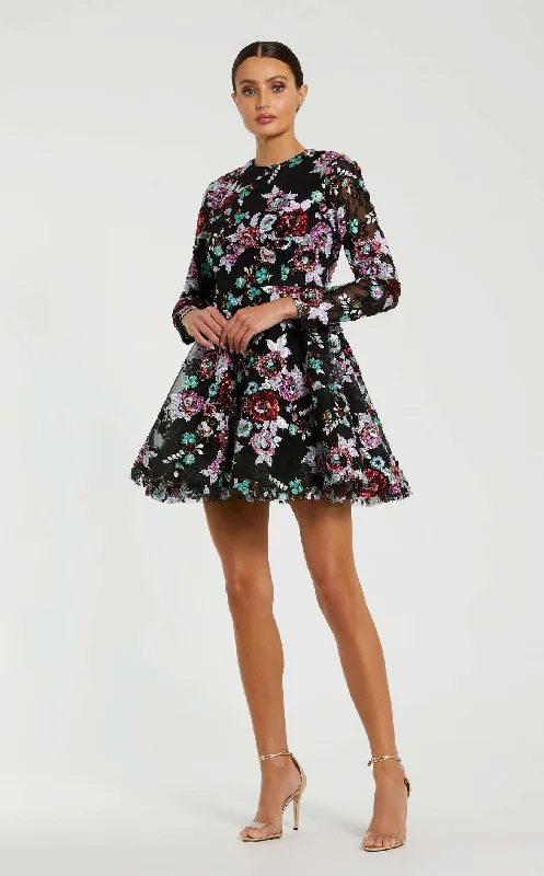 Party dresses with a detachable train for added versatility​Mac Duggal 68783 Dress
