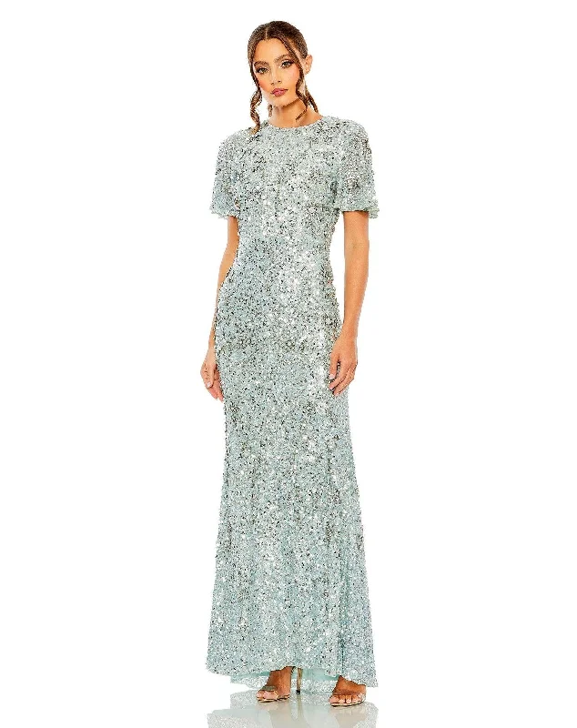 Bodycon dress with a transparent panelMac Duggal 93932 Long Flutter Sleeve Formal Dress Bodycon dress with a transparent panelMac Duggal 93932 Long Flutter Sleeve Formal Dress