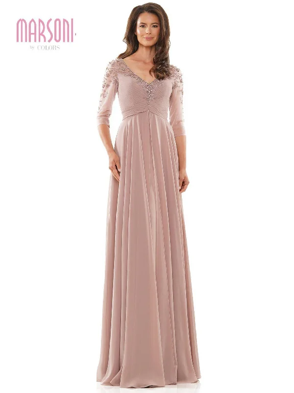 Bodycon dress with a halter neckMarsoni 1171 Long 3/4 Sleeve Mother of the Bride Dress Bodycon dress with a halter neckMarsoni 1171 Long 3/4 Sleeve Mother of the Bride Dress