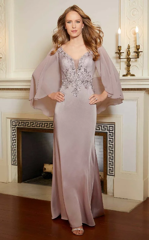 Formal dresses with empire waists and organza overlays for a feminine lookMGNY 72603 Dress Formal dresses with empire waists and organza overlays for a feminine lookMGNY 72603 Dress