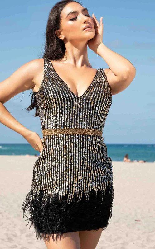 Party dresses with a leatherette material for a tough and stylish appearancePrimavera Couture 3521 Dress Party dresses with a leatherette material for a tough and stylish appearancePrimavera Couture 3521 Dress