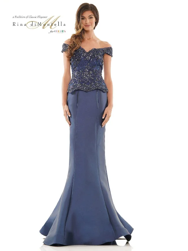 Bodycon dress for a business networking eventRina di Montella 2785 Long Off Shoulder Fitted Formal Dress Bodycon dress for a business networking eventRina di Montella 2785 Long Off Shoulder Fitted Formal Dress