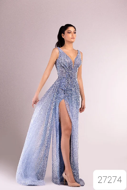 Formal dresses with abstract print panels and rhinestone embellishments for a unique formal eventSara Badr 27274 Formal dresses with abstract print panels and rhinestone embellishments for a unique formal eventSara Badr 27274