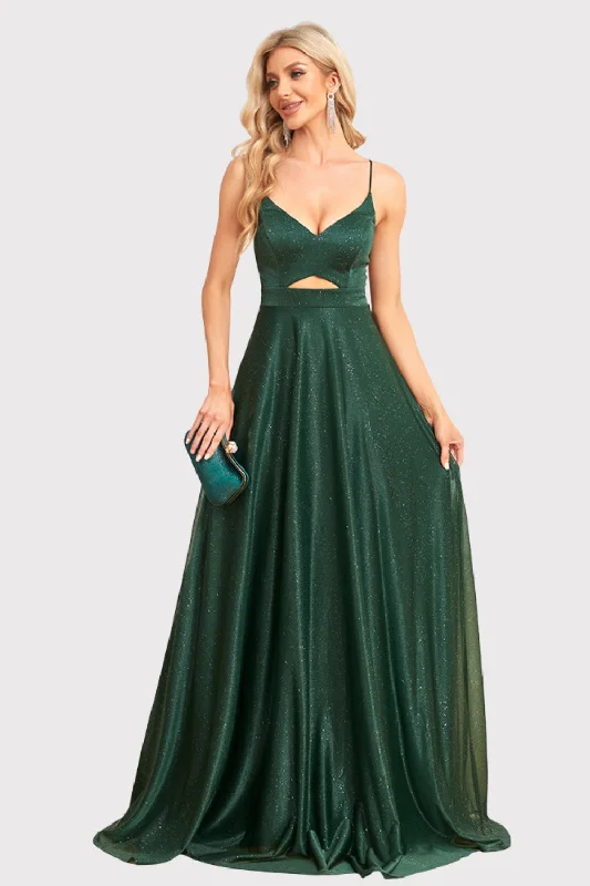 Party dresses with a geometric pattern for a contemporary lookSparkly Backless Dark Green Long Prom Dress Party dresses with a geometric pattern for a contemporary lookSparkly Backless Dark Green Long Prom Dress