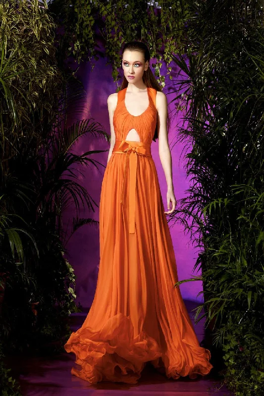 Formal dresses with off - the - shoulder sleeves and rhinestone accents for a sophisticated promZiad Germanos WA0069 Formal dresses with off - the - shoulder sleeves and rhinestone accents for a sophisticated promZiad Germanos WA0069