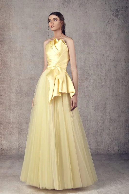 Long - sleeved formal dresses in velvet for a winter formal eventZiad Germanos WA0111 Long - sleeved formal dresses in velvet for a winter formal eventZiad Germanos WA0111