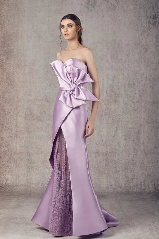 Prom dresses with illusion necklines and crystal embellishments for a formal affairZiad Germanos WA0136 Prom dresses with illusion necklines and crystal embellishments for a formal affairZiad Germanos WA0136
