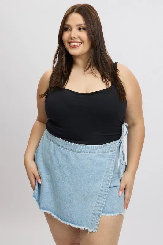 Crop Bodysuits to Pair with High - Waisted BottomsBlack Bodysuit supersoft