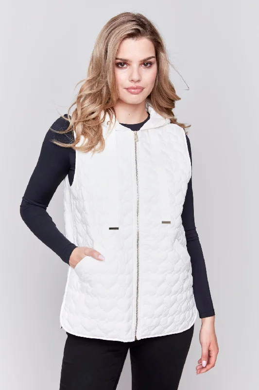 Wrinkle - resistant cover ups for easy travel to beach destinationsCharlie B Vest C6322-062C-276 Ecru Wrinkle - resistant cover ups for easy travel to beach destinationsCharlie B Vest C6322-062C-276 Ecru