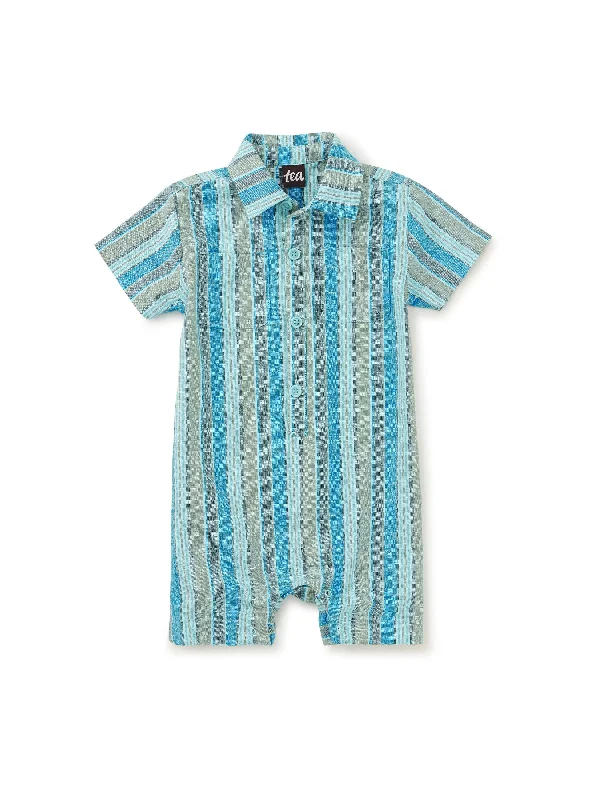 Plus Size Women's Animal Print One - Pieces in Leopard for a Bold and Trendy StatementButtoned Baby Romper - Bay Leaf Plus Size Women's Animal Print One - Pieces in Leopard for a Bold and Trendy StatementButtoned Baby Romper - Bay Leaf