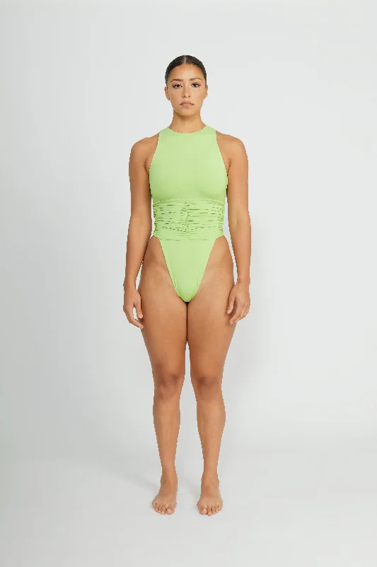Plus Size Women's Wrap - Style One - Pieces in Burgundy with Belt for a Figure - Flattering OptionJace Thong One Piece - Midori Plus Size Women's Wrap - Style One - Pieces in Burgundy with Belt for a Figure - Flattering OptionJace Thong One Piece - Midori