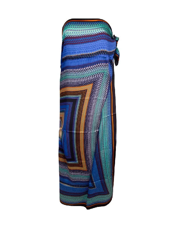 Moisture - wicking cover ups for staying dry during beach activitiesD'Or et de Chaines Long Pareo Aqua Moisture - wicking cover ups for staying dry during beach activitiesD'Or et de Chaines Long Pareo Aqua