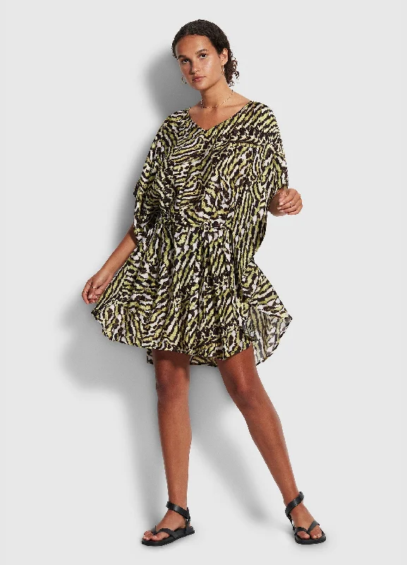 V - neck cover ups for a flattering necklineMandalay Kaftan - Olive Oil