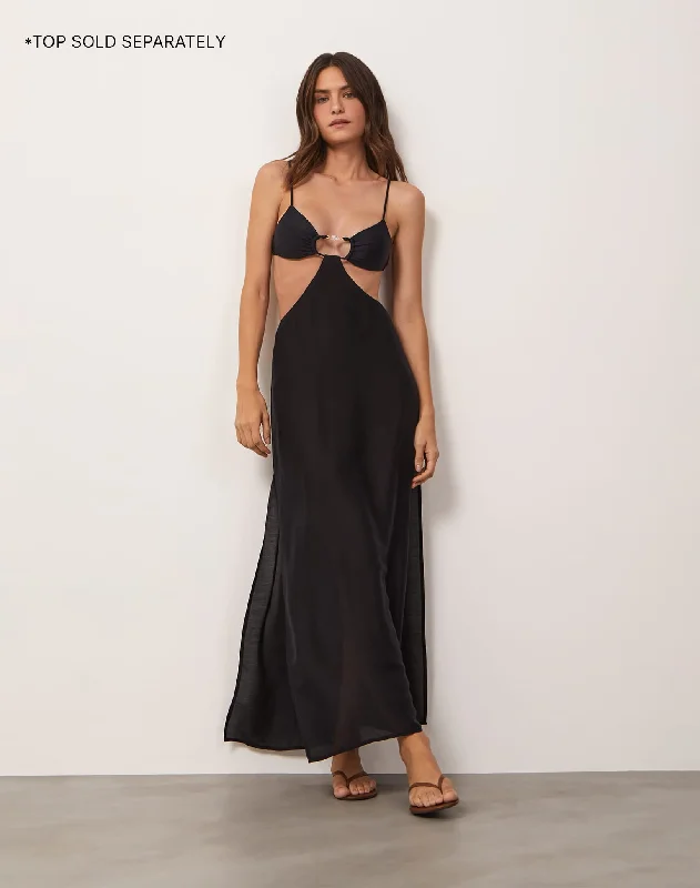 Recycled material cover ups for an environmentally friendly choiceMax Long Skirt - Black Recycled material cover ups for an environmentally friendly choiceMax Long Skirt - Black