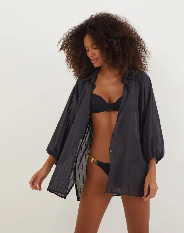 Sleeveless cover ups for maximum sun exposure controlMoana Short Cover Up - Black