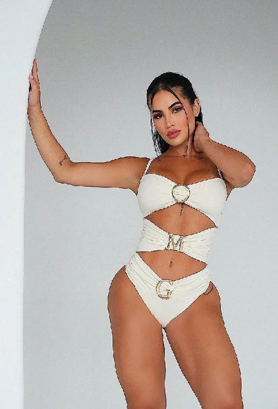 Women's Long - Sleeve Turtleneck One - Pieces in Navy for a Sophisticated Winter EnsembleOMG Mars Monokini (Cream) Women's Long - Sleeve Turtleneck One - Pieces in Navy for a Sophisticated Winter EnsembleOMG Mars Monokini (Cream)