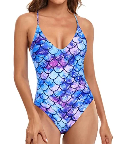 Plus Size Women's Button - Down One - Pieces in Light Blue for a Casual and Comfortable Day OutOne Piece Scoop Neck High Cut Swimsuits Retro Criss Cross Swimwear Plus Size Women's Button - Down One - Pieces in Light Blue for a Casual and Comfortable Day OutOne Piece Scoop Neck High Cut Swimsuits Retro Criss Cross Swimwear