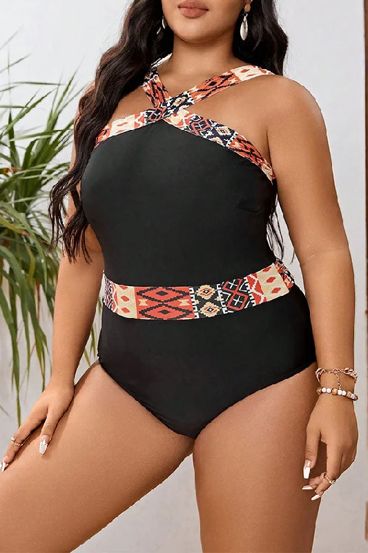 Plus Size Women's Animal Print One - Pieces in Leopard for a Bold and Trendy StatementPlus Size Black Geometry Pattern Wide Strap One Piece Swimsuit Plus Size Women's Animal Print One - Pieces in Leopard for a Bold and Trendy StatementPlus Size Black Geometry Pattern Wide Strap One Piece Swimsuit